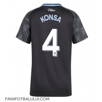 Aston Villa Ezri Konsa #4 Tricou Fotbal Replică 2025-26 Femei Deplasare